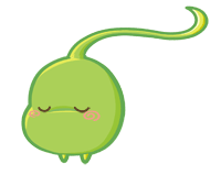 淘气猪和绿豆芽QQ表情 卡通可爱QQ表情