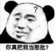 你真把我当憨批？