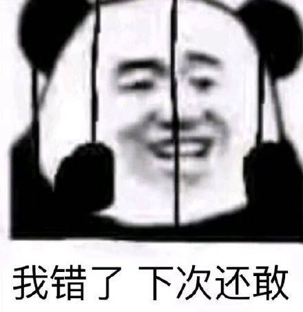 我错了，下次还敢