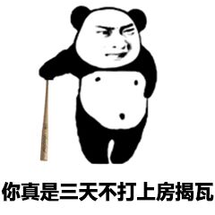 你真是三天不打，上房揭瓦