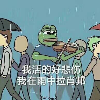 我活的好悲伤，我在雨中拉肖邦！