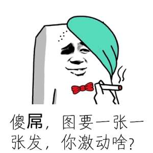 傻屌，图要一张一张发，你激动啥？