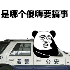 是哪个傻嗨要搞事，巡警公安