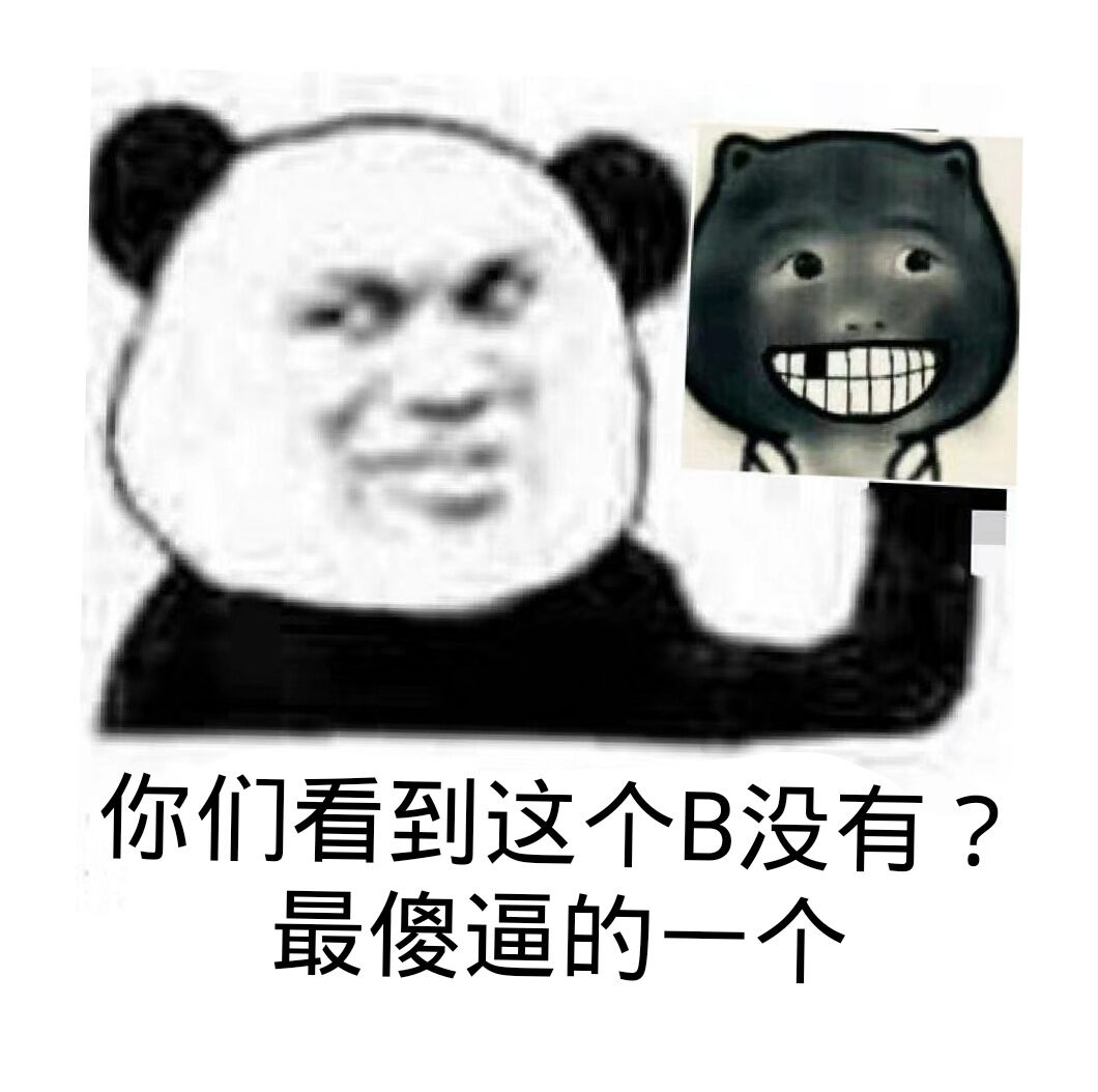 你们看到这个B没有？最傻逼的一个