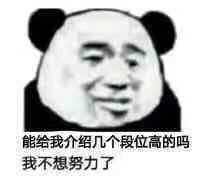 能给我介绍几个段位高的吗？我不想努力了