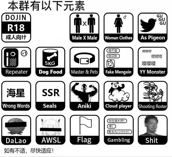 本群有以下元素