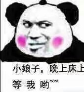 小娘子，晚上床上等我哟