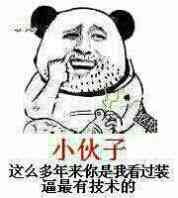 小伙子这么多年来，你是我看过装逼最有技术的