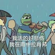 我活的好悲伤，我在雨中拉肖邦