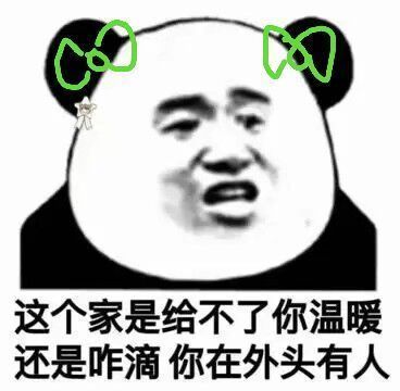 这个家是给不了你温暖，还是咋滴你在外头有人