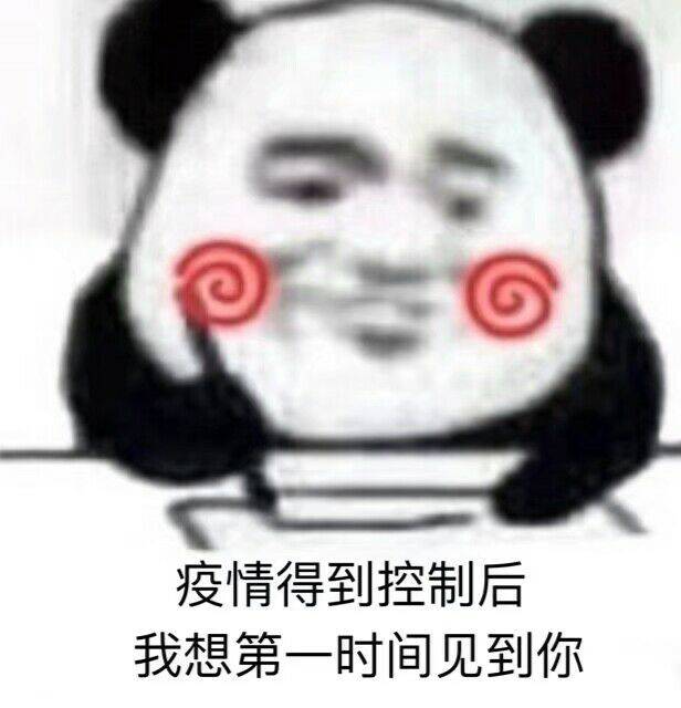 疫情得到控制后，我想第一时间见到你