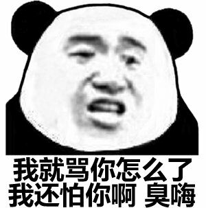 我就骂你怎么了，我还怕你啊臭嗨