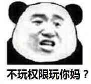 不玩权限玩你妈？