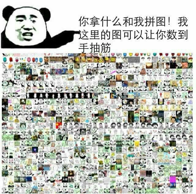 你拿什么和我拼图！我这里的图可以让你数到抽筋