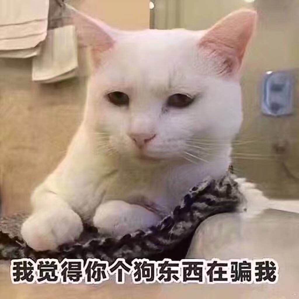 我觉得你个狗东西在骗我