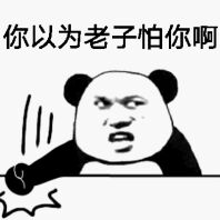 你以为老子怕你啊