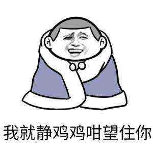 我就静鸡鸡咁望住你