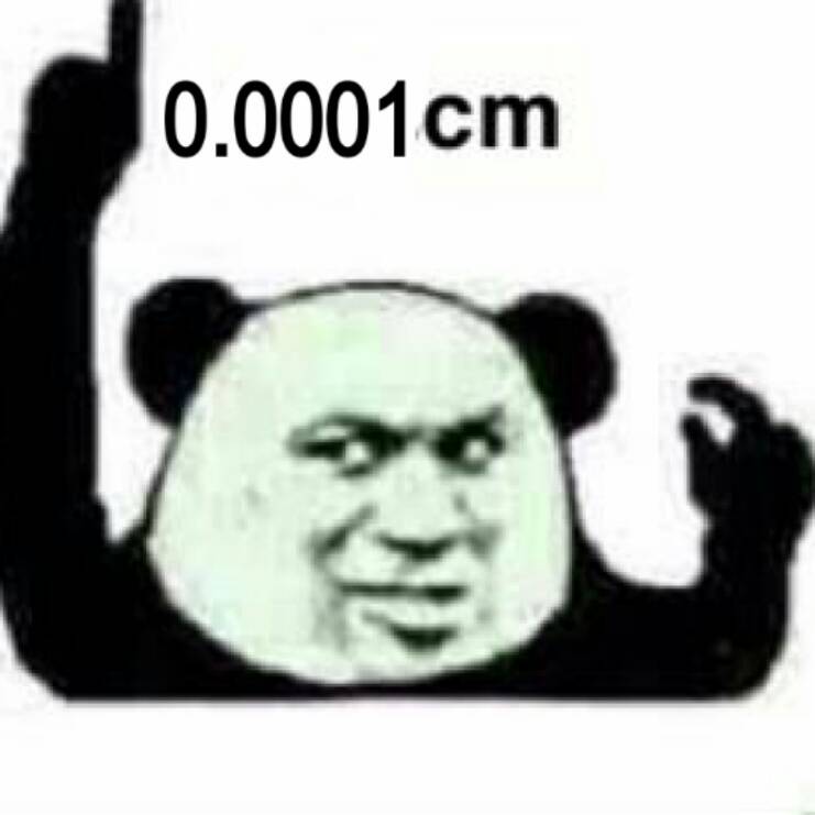 楼上只有0.0001cm