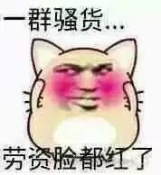 一群骚货劳资脸都红了