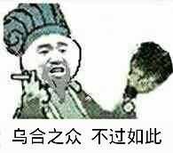 乌合之众，不过如此