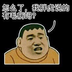 怎么了，我胖虎说的有毛病吗？