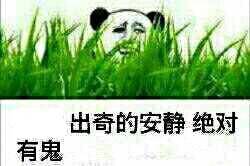 出奇的安静，绝对有鬼