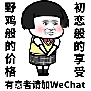 野鸡般的价格，初恋般的享受，有意者请加wechat（微信）