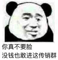 你真不要脸没钱也敢进这传销群