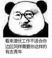 看来潜伏工作不适合你，边区同样需要你这样的有志青年