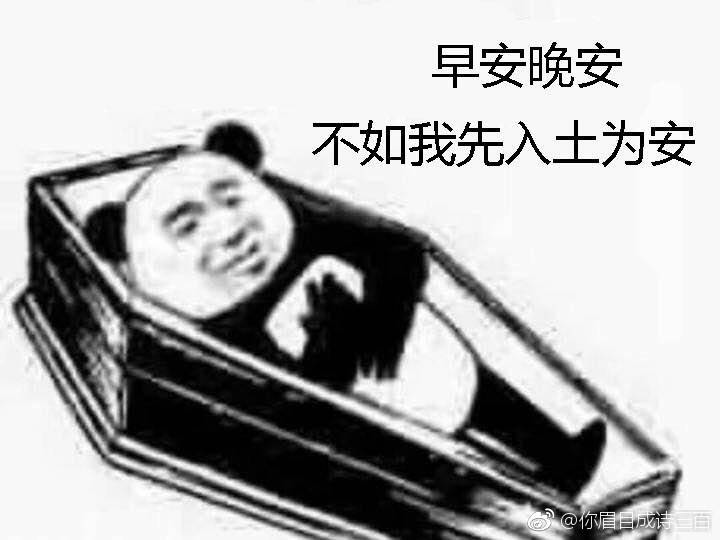 早安晚安，不如我先入土为安