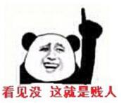 看见没，这就是贱人！（熊猫人）