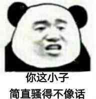 你这小子简直骚得不像话