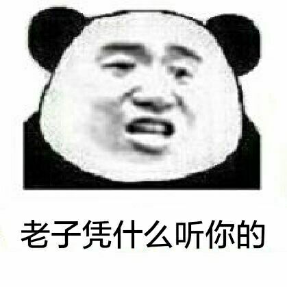 老子凭什么听你的？