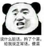 说什么脏话，妈了个逼给我说正常话，傻逼