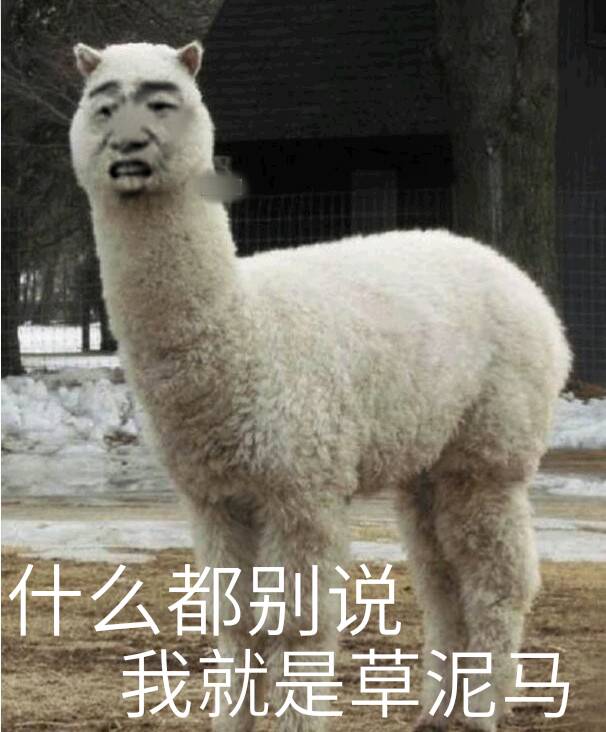 什么都别说我就是草泥马！