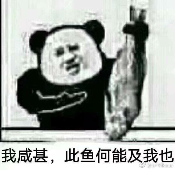 我咸甚，此鱼何能及我也