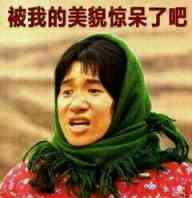 被我的美貌惊呆了吧？