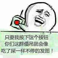 只要我按下这个按钮，你们这群傻屌就会像吃了屎一样不停发图！