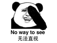 无法直视（no way to see）