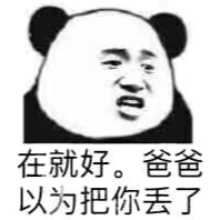 在就好，爸爸以为把你丢了