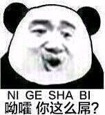 哟嚯，你这么屌？（ni ge sha bi）