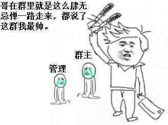 哥在群里就是这么肆无忌惮一路走来，都说了这群我最帅 群主管理在哭