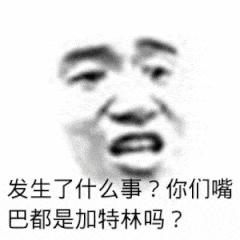 发生了什么事？你们嘴巴都是加特林吗？