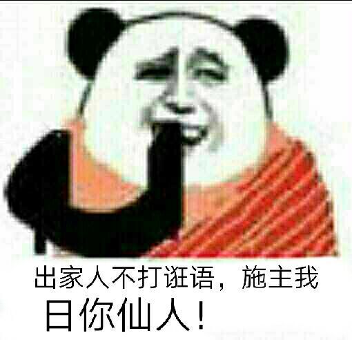 出家人不打诳语，施主我日你仙人！