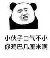 小伙子口气不小，你鸡巴几厘米啊！