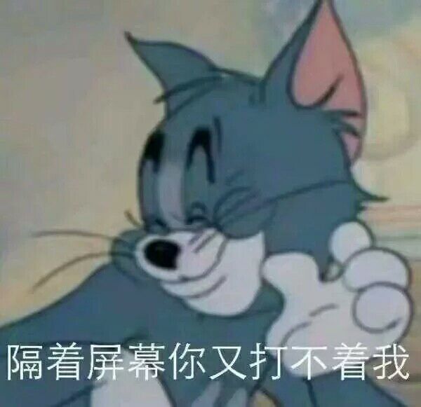 隔着屏幕你又打不着我