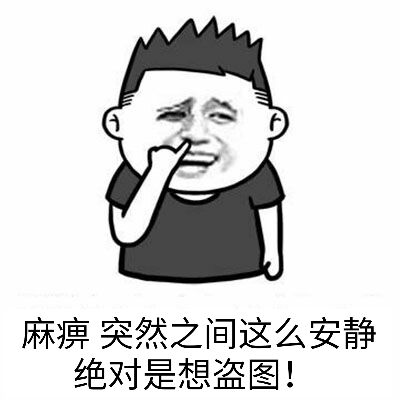 麻痹，突然之间这么安静，绝对是想盗图！