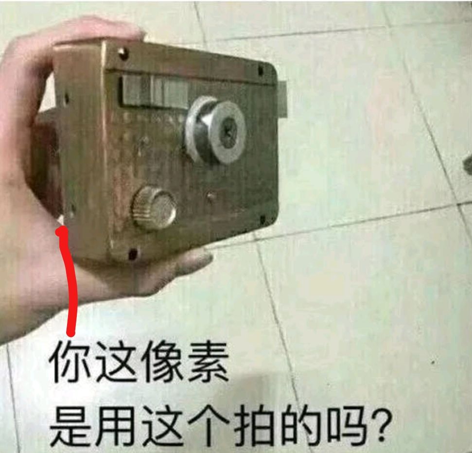 这像素是用这个拍的吗？