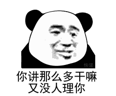 你讲那么多干嘛，又没人理你
