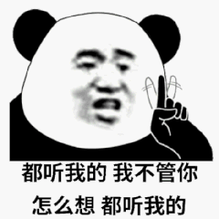 都听我的，我不管你怎么想都听我的